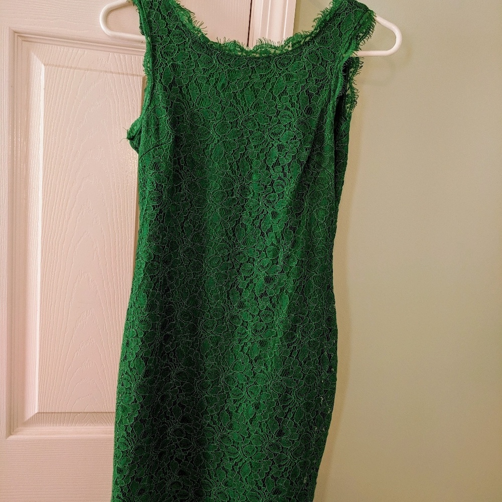 Green party dress